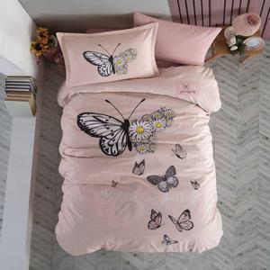 Classy Genç Juego de funda nórdica de salmón Single Ranforce Daisy Love V2 Diseño floral elegante - Product Image 2