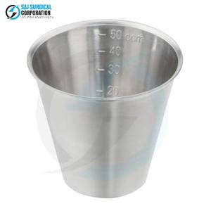 Tasse de médecine médicale en acier inoxydable de qualité A + pour une administration de dosage précise dans les paramètres de la pharmacie hospitalière Chirurgie générale - Product Image 1