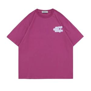 เสื้อยืดพิมพ์ลายตัวอักษรขนาดใหญ่พิเศษของผู้ชายเสื้อยืดผู้ชายพิมพ์ลายโอเวอร์ไซส์ผ้าคอตตอน100% ไหล่ทรงหลวมออกแบบได้ตามต้องการ - Product Image 2