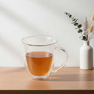 Taza de Vidrio de Borosilicato de Doble Pared 3306208-0.27, Resistente al Calor, con Asa, Estilo Nórdico, para Hogar y Oficina, para Café TW - Product Image 5