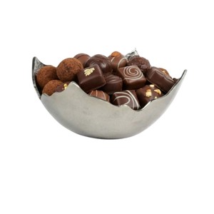 Bandeja de Servicio de Chocolate Vintage al por Mayor, Tazón de Chocolate de Metal con Acabado Antiguo de Alta Calidad, Exhibición de Postres en Venta - Product Image 2