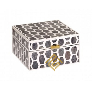 Article de cadeau en os de corne Article d'artisanat indien Boîte de vadrouille unique la plus vendue Emballage de logo personnalisé Boîtes décoratives pour colliers de bijoux - Product Image 1