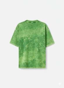 เสื้อยืดลายฟอกสีแบบกำหนดเอง เสื้อยืดฟอกสีหนาพิเศษ ทรงโอเวอร์ไซส์ สไตล์วินเทจ ผ้าฝ้ายเรียบ เสื้อยืดชาย ไหล่ตก ทรงยูนิเซ็กซ์ - Product Image 5