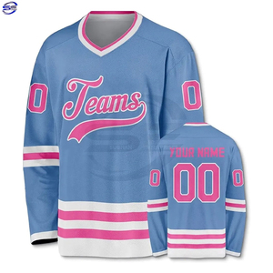 Maillot de Hockey sur glace personnalisé prix d'usine broderie sublimée sérigraphie haute qualité vêtements de Hockey sur glace personnalisés - Product Image 1