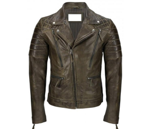 Chaqueta Bomber de Cuero Genuino para Hombre, Chaqueta Deportiva de Invierno Impermeable y Cortavientos de Lona - Product Image 1