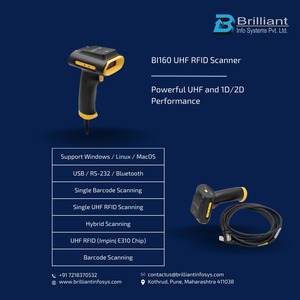 Công nghiệp-cấp kiểm soát truy cập đầu đọc thẻ lai bi160 UHF <span class=keywords><strong>RFID</strong></span> mã vạch 860 960 MHz tần số Linux OS với vỏ kim loại - Product Image 3