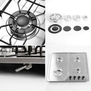 Exclusive Supply Household Stainless Steel 4-Burner Gas Cooktop Electronic Ignition Digital <b>Timer</b> Control - Product Image 3