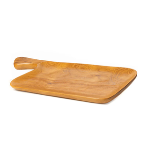 Assiettes de service Naka en bois de teck avec couleur bois naturel, adaptées aux restaurants ou autres usages - Product Image 1