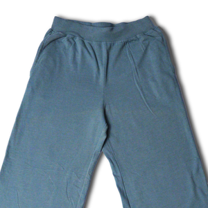 Pantalon décontracté en toile lavée respirant pour femme, 100 % coton, 260 GSM, taille mi-haute élastique, devant plat, idéal pour l'hiver - Product Image 3