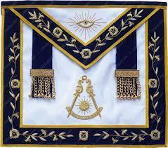 Masonichub Grand Lodge Tablier Maçonnique 100% Cuir D'agneau Brodé À La Main Or Bullion Fil Frange Badges Personnalisés - Product Image 5