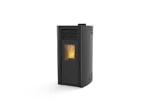 Poêle à granulés de bois moderne autoportant 8KW en acier avec télécommande pour chauffage intérieur de salon - Product Image 6