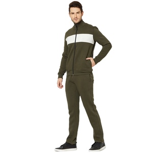Fabricant personnalisé pour hommes Ensembles de survêtements Manches longues Full-zip Sweatsuit Active Vestes et pantalons - Product Image 1