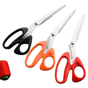 Gros ciseaux de couture en acier inoxydable à bord lisse de qualité industrielle poignée de couleur ciseaux de tailleur pour vêtements de maison - Product Image 4