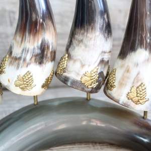 Auténticas copas de cuerno para beber hechas a mano para amantes de la cerveza hechas por Tayyab Handicraft - Product Image 4