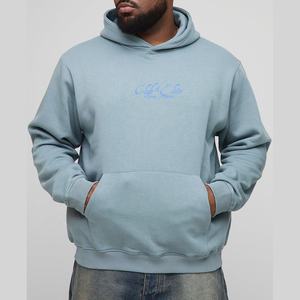Sweat-shirt à capuche de luxe en coton mélangé 450gsm/600gsm pour hommes de grande taille XL avec col à capuche - Product Image 4