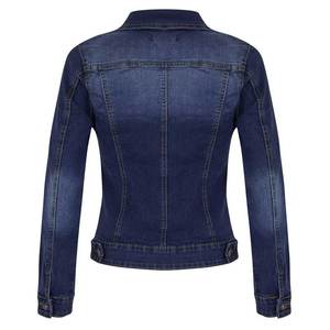 <b>Light</b> Weight Breathable Knitted Cotton <b>Women</b> Jeans <b>Jacket</b> Comfortable Street Wear - Product Image 4