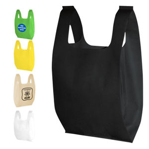 Sac personnalisé non tissé t-shirt sac non-tissé sac d'emballage fourre-tout pour le shopping - Product Image 4