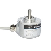 Codificador Rotatorio Incremental Compatible E40S6-1000-3-T-24, 1000PPR, Eje de 6mm, DC12-24V, ABZ, Clasificación IP65, Montaje con Placa de Resorte
