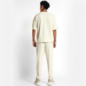 Survêtement d'été 100% coton respirant surdimensionné blanc de qualité supérieure pour hommes par Laz Industry en bas quantité minimale de commande - Product Image 4