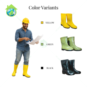 Ssbo 25cm cao su cao khởi động không thấm nước, không trơn trượt, rắn cắn kháng, linh hoạt và thoải mái giày dép cho ngoài trời và làm việc sử dụng - Product Image 2