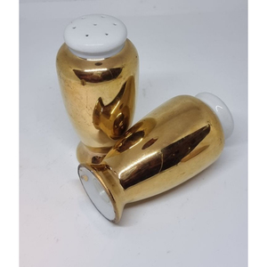 New Antique Table Decorative Salt and Pepper Jar Made of Gold Metal Salt and Pepper <b>Pot</b> Seasoning Container in Wholesaler Price - Product Image 3