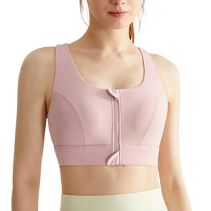 Soutien-gorge de sport respirant de haute qualité, grande taille, style simple avec bretelles non ajustées, matériau en spandex - Product Image 5