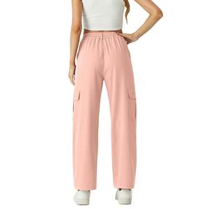 Soft Fabric Cargo Pants for <b>Women</b> Loose Comfortable Straight Leg Mid Waist Everyday <b>Trousers</b> - Product Image 2