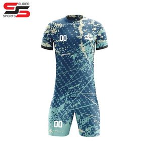 Mode nouveaux ensembles d'uniformes de football personnalisés maillot de football par sublimation maillot de football en polyester vêtements de sport - Product Image 5