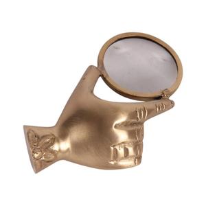 แก้วขยายตกแต่งรูปมือทอง ของตกแต่งภายในสำนักงาน ของตกแต่งบ้าน อุปกรณ์เสริมบนโต๊ะ ของขวัญแว่นขยายสุดหรู - Product Image 1