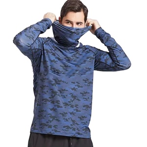 Blank 2025 Shirt/fishing Fabric Price 100% Polo Hooded Men's Tournament Fishing Shirts <b>Camo</b> Active Wear Uv Fishing Hoodie Wear - Product Image 1