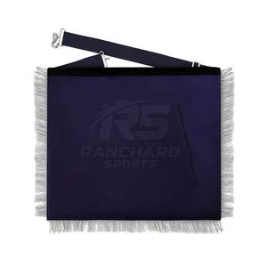 Tablier maçonnique de luxe de haute qualité, design en fil de bullion, tablier maçonnique en cuir, régalia cérémonielle - Product Image 2