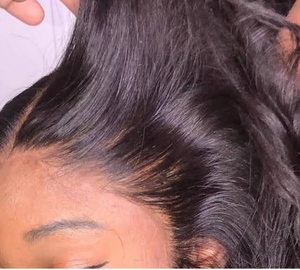 Pelucas de encaje frontal de cabello indio con cinta invisible Estilo de onda corporal Extensiones de cabello de alta calidad - Product Image 2