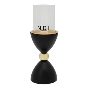 เชิงเทียนแกะสลักด้วยมืออุปกรณ์ตกแต่งบ้านและงานแต่งงานเชิงเทียนโลหะ - Product Image 1