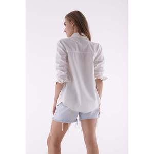 เสื้อเชิ้ตเดนิมกระดุมแป๊ก รุ่น 6013 - สีฟ้าอ่อนแบบ Snow Wash - Product Image 5