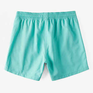 Pantalones cortos de gimnasio para hombre atléticos de color liso con cordón de poliéster de 145 gramos de verano al por mayor - Product Image 4