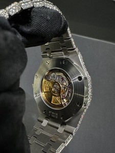 Miyota นาฬิกาผู้ชายระบบกลไกอัตโนมัติติดเพชรเต็มรูปแบบนาฬิกาอะนาล็อกมีสไตล์สำหรับใส่ไปงานปาร์ตี้และฮิปฮอป - Product Image 5