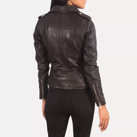 Veste en cuir bomber coupe-vent de style nouveau, à col montant, à fermeture éclair et boutons, unie, nouvelle arrivée hiver 2022