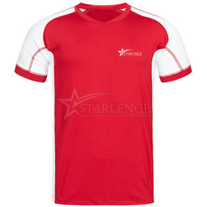 Unisex logotipo personalizado transpirable ligero cómodo camiseta de voleibol 100% poliéster hecho Pakistán OEM servicio al por mayor desgaste - Product Image 1