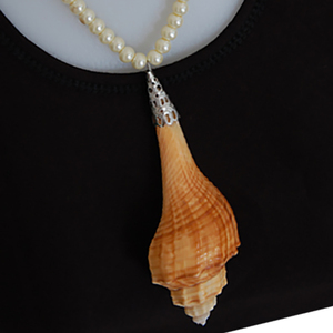 SEASHELL JEWELRY Collar de perlas de imitación natural Motive Art Shell Bead para regalos Ocasiones religiosas Mejor cierre - Product Image 3