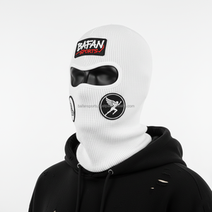 ไหมพรมถักแบบพรีเมียมสำหรับผู้หญิง300แกรมผ้าซี่โครงนิ่มสีขาว3แผงใส่ได้พอดีปรับแต่งโลโก้ได้ตามต้องการ - Product Image 4