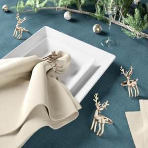 Elegant Contemporary Handcrafted Metal Napkin Ring Decorative <b>Dining</b> <b>Table</b> <b>Ornament</b> Craft Home International for Wedding Party - Product Image 4