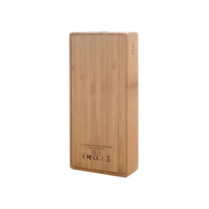 Power Bank Solare Ecologico in Bambù Sunster, Gadget Promozionali - Product Image 4