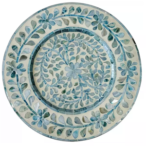 High Quality Mother of Pearl Round <b>Chocolate</b> Tray for Arabian Holiday Eid <b>Ramadan</b> Handcrafted From Vietnam - Product Image 1