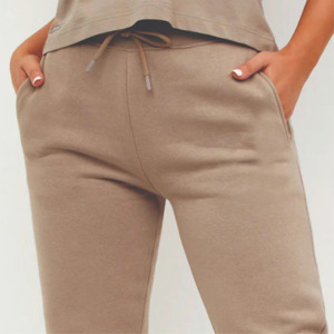 Venta al por mayor de las mujeres Flare Jogger pantalones y pantalones 100% algodón transpirable suave holgado de pierna ancha recta pantalones de chándal para la venta - Product Image 5