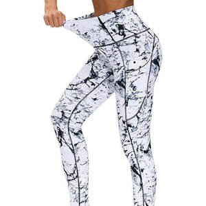 Leggings tricotés pour femmes imprimés par sublimation avec taille élastique compressive, respirants et extensibles 2026 - Product Image 2