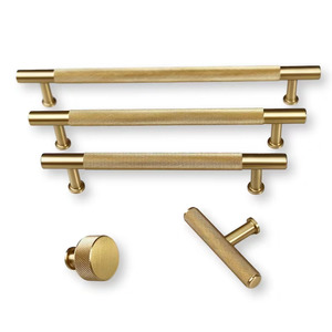 ลูกบิดลิ้นชักผ้าซาตินทำจากทองเหลือง - Product Image 1