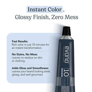 EVANO Color Barba Profesional Para Hombres Darkest Brown 50g, Larga Duración, 100% Cobertura Gris en 10 Minutos, Sin Amoníaco - Product Image 3