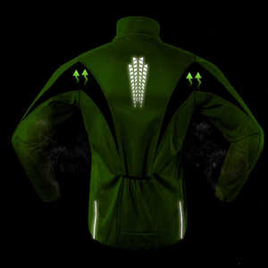 Haute visibilité réfléchissant léger imperméable veste vélo équitation unisexe sécurité vêtements de travail fermeture éclair décontracté respirant réversible automne - Product Image 2