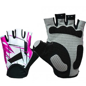 Dernière conception de gants de cyclisme à dragonne réglable, couleurs personnalisées, gants de vélo de montagne à demi-doigt Gants de fitness unisexes - Product Image 4