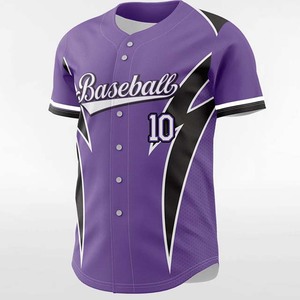 Camiseta de Béisbol Unisex de Poliéster de Alta Calidad con Impresión por Sublimación, Entrega Rápida, Transpirable y Cómoda, Logotipo Personalizado - Product Image 2